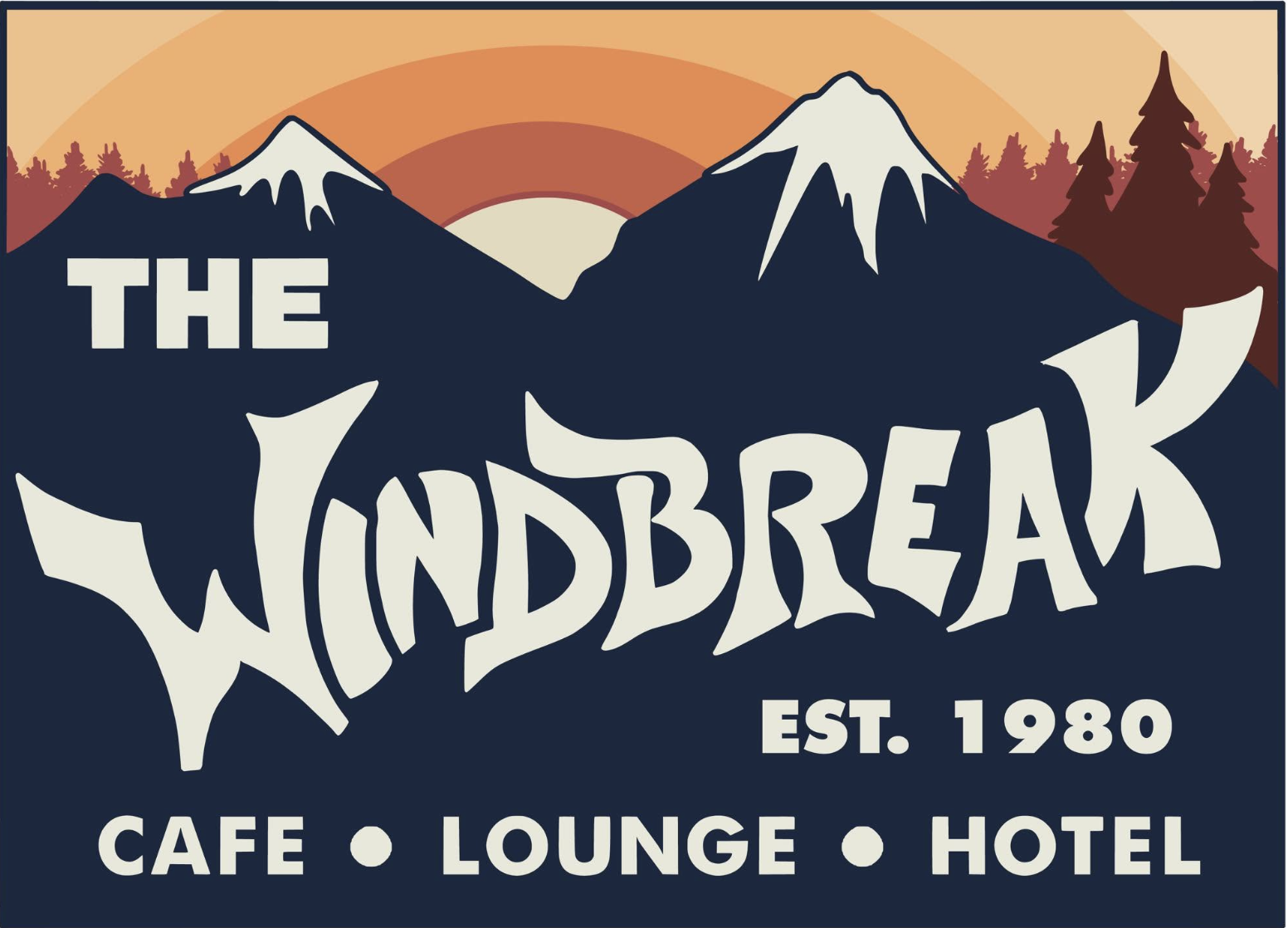 The Windbreak — Cafe, Lounge, Hotel — Est. 1980